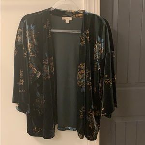 Dark Blue/ charcoal kimono